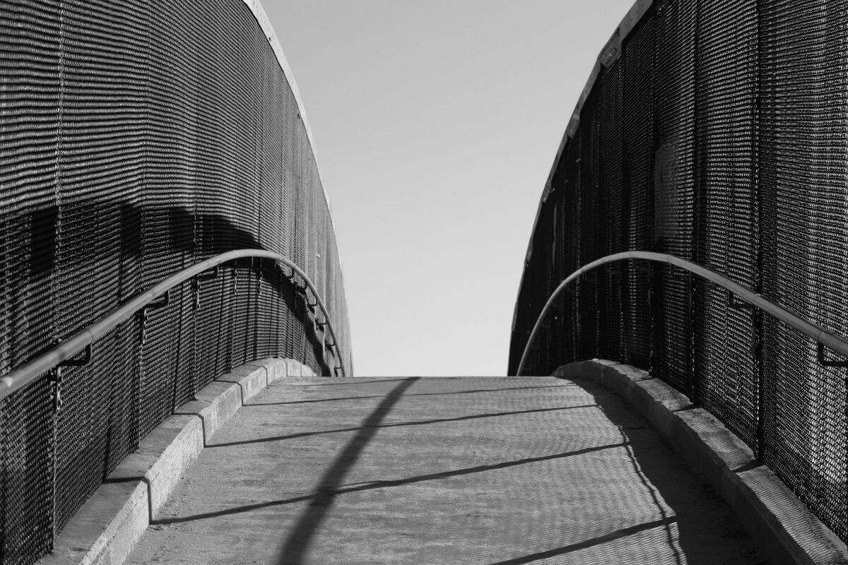 One way Black and white photography